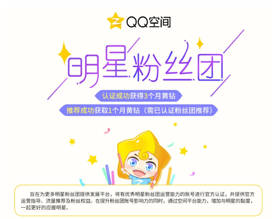 QQ空间明星粉丝团如何认证方法