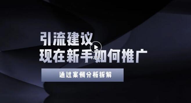 今年新手如何精准引流-给你4个实用的建议_让你学会适当引流_附案例_无水印-爱分享资源网