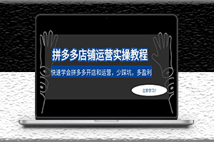 拼多多店铺运营实操教程_快速学会拼多多开店和运营-少踩坑-多盈利-爱分享资源网