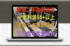 闲鱼二手数码项目_适合做副业_工作室可批量放大操作-爱分享资源网