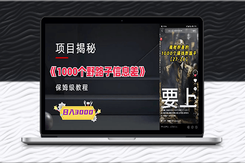 1000个野路子信息差保姆式教程-单日变现3000+的玩法解密-爱分享资源网