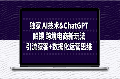 跨境电商新玩法_AI技术引流获客+数据化运营思维-爱分享资源网