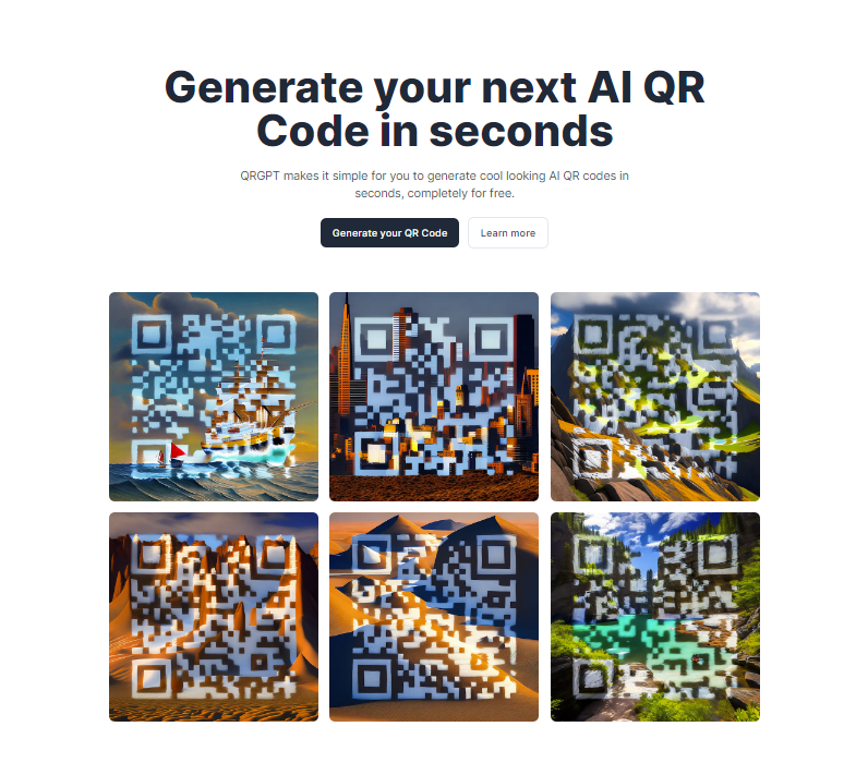QRGPT-免费在线AI二维码生成神器