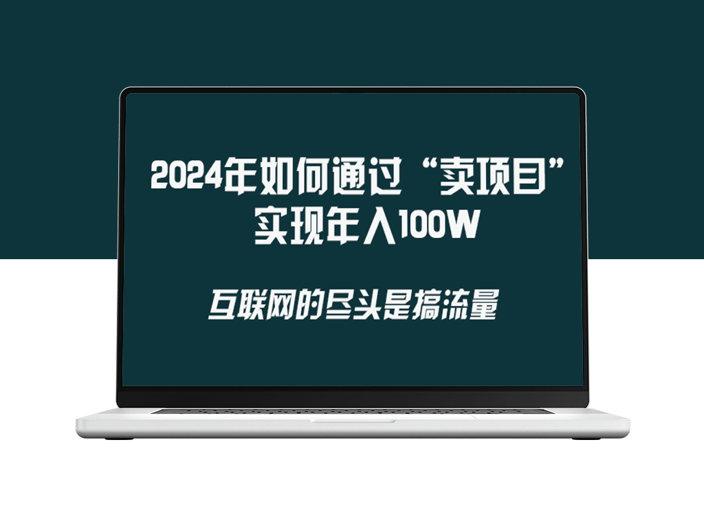 2024年如何通过“卖项目”实现年入100W-爱分享资源网