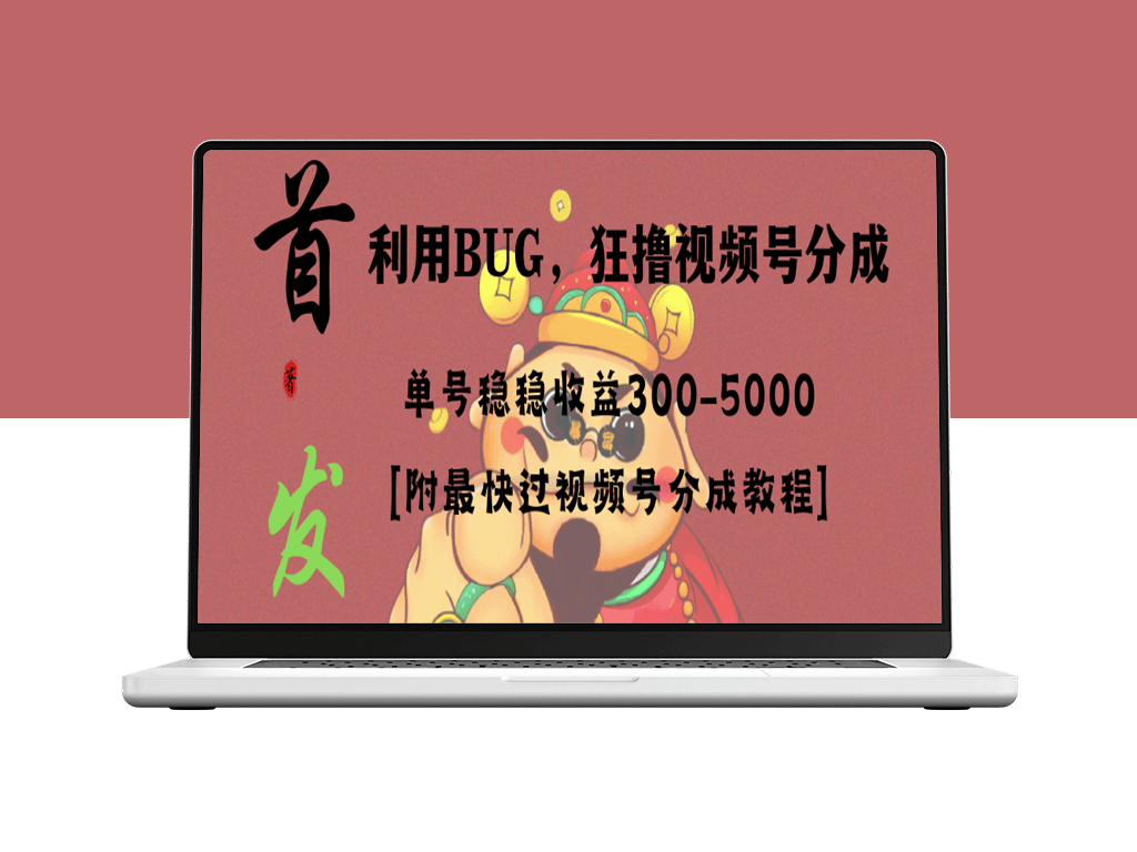 全网独家首发_视频号BUG项目_单号每日净收益300-5000！-爱分享资源网