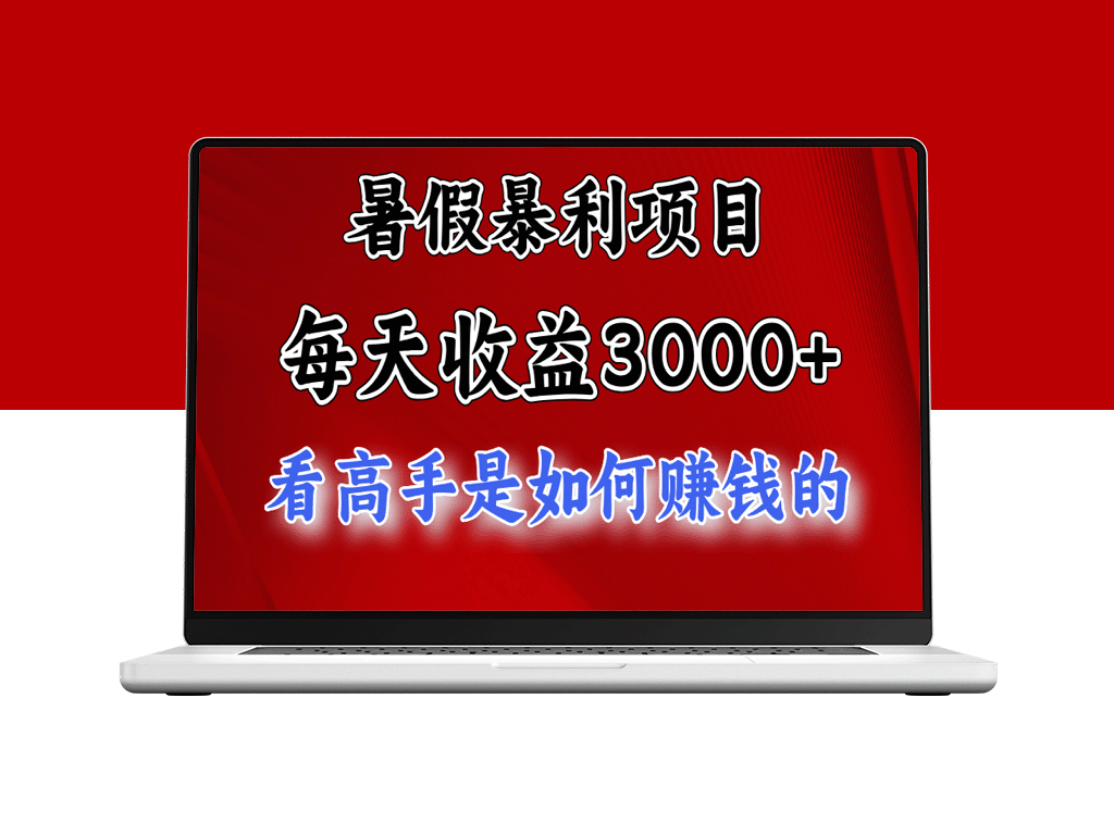 暑假项目：每日利润达3000+_精益求精突破5000+