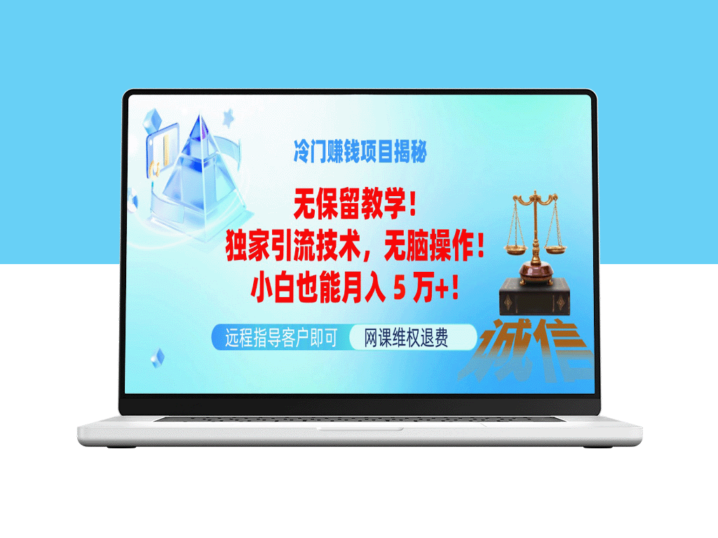 独家引流技巧：小白也能月入5万_冷门赚钱项目全面攻略-爱分享资源网