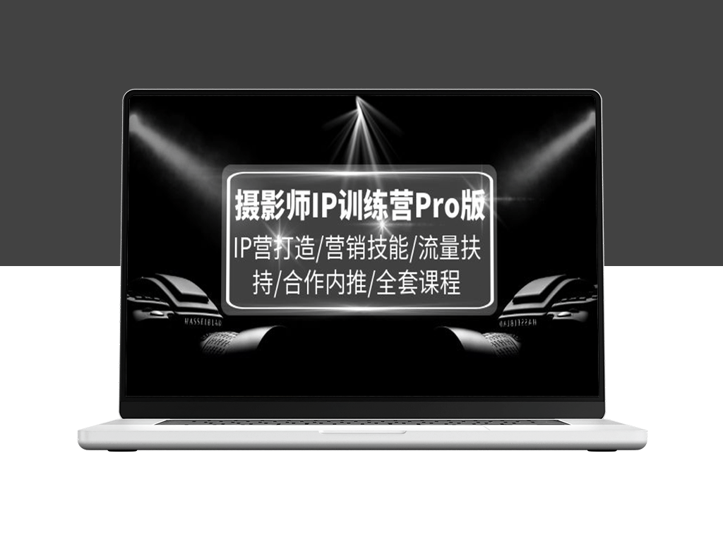 摄影师IP训练营Pro版：打造IP、营销技能、流量扶持、合作内推、全套课程一网打尽