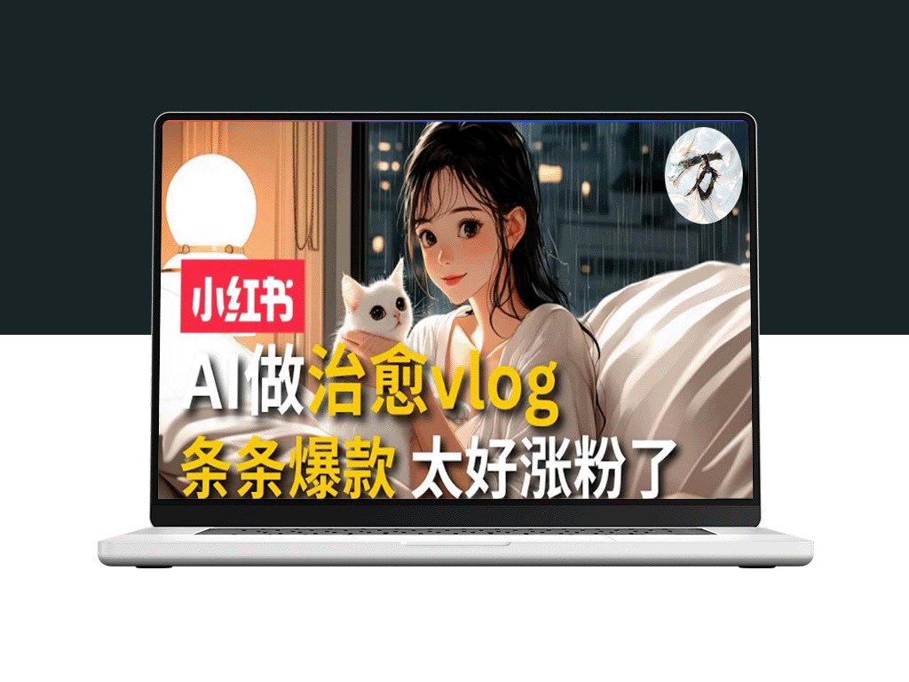 AI治愈系Vlog动画：1个月涨粉破万_商单报价1500+_日入2000+